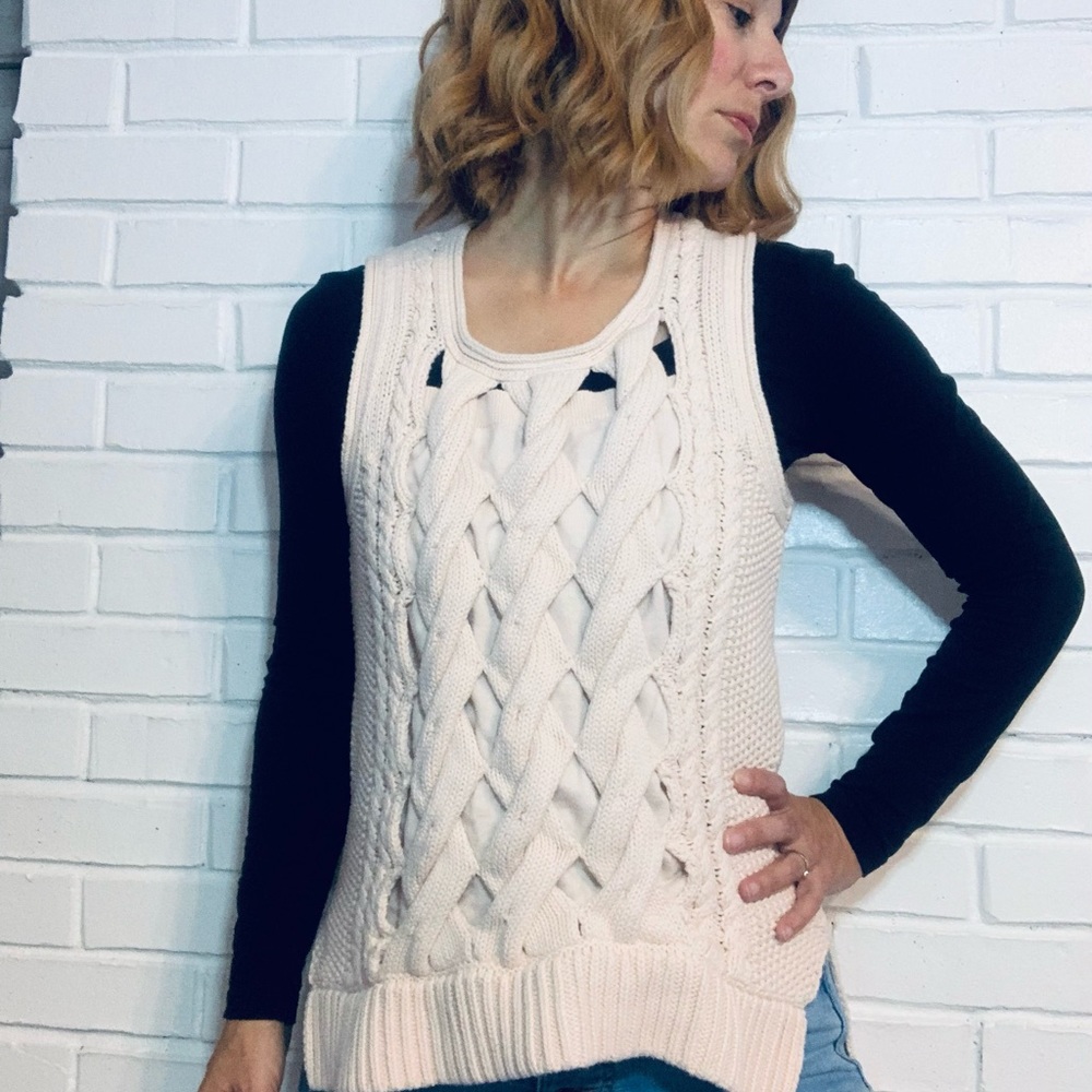 Venus Blush Pink High Low Tank Sweater